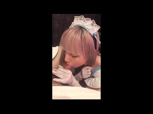 ❤️ Japanese Idol [mayuka], pakaian pembantu rumah Perancis, bahagian 1, blowjob dan jerk dengan losyen ❤❌ Lucah pada kami ❌️
